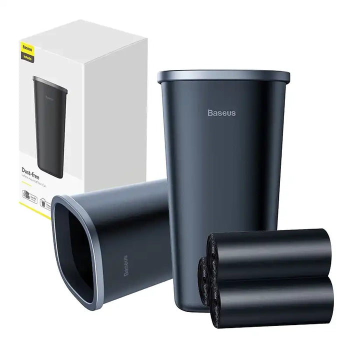 Baseus Dust-free Vehicle-mounted Trash Can（Trash Bag 3 roll/90）Black