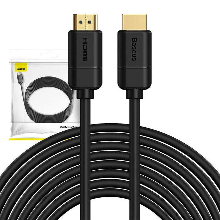Baseus 2x HDMI 2.0 4K 30Hz Cable, 3D, HDR, 18Gbps, 8m (black)