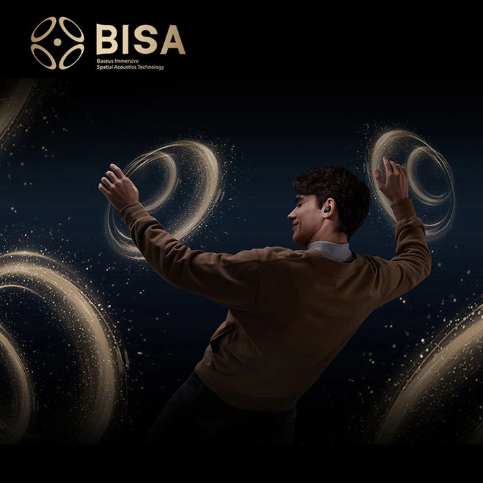 Baseus Bowie MA20 Pro TWS Wireless Headphones with ANC and IPX6 - Black