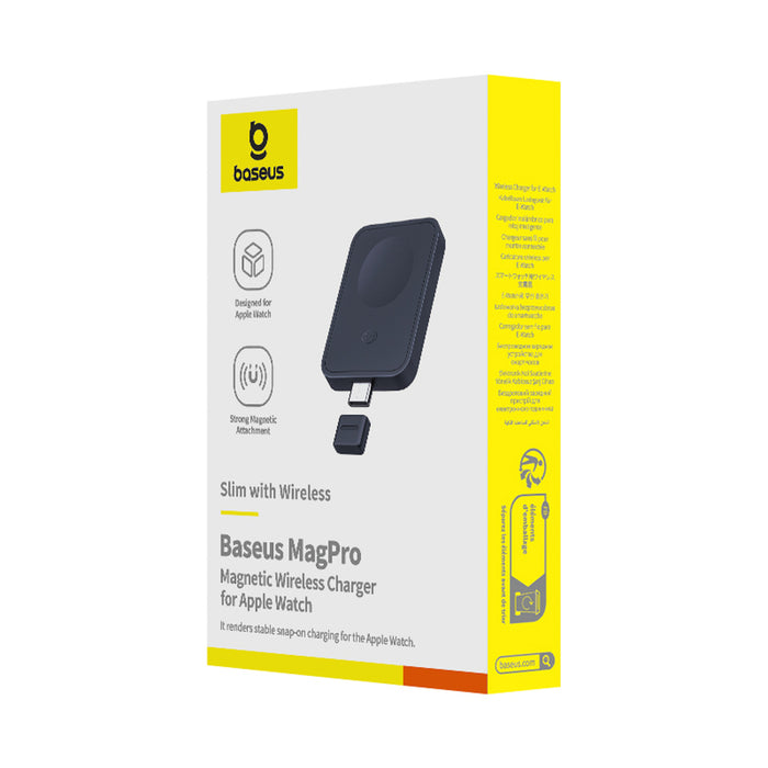 Baseus MagPro 2.5W Magnetic Inductive Charger for Apple Watch - Black