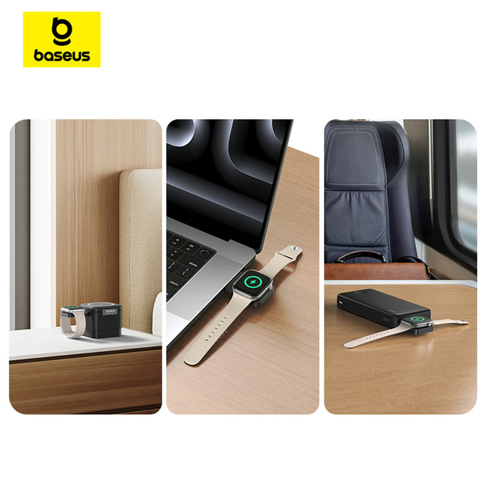 Baseus MagPro 2.5W Magnetic Inductive Charger for Apple Watch - Black