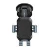Gravity car mount for Baseus Tank phone with suction cup (black)