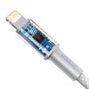 Baseus High Density Braided Cable Type-C to Lightning, PD,  20W, 1m (white)