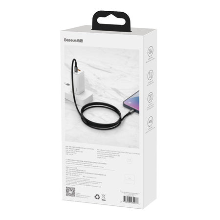 Baseus Tungsten Gold Cable Type-C to Type-C 100W 1m (black)