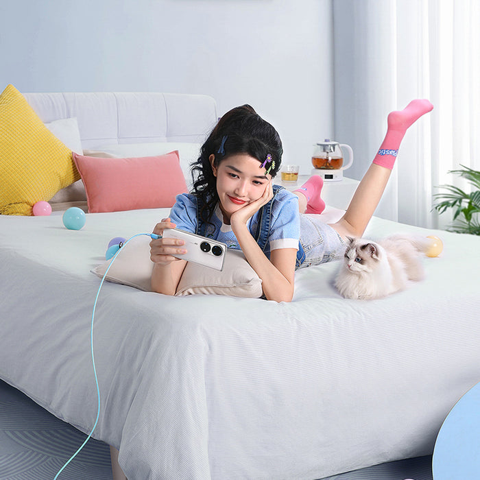 Baseus Explorer 100W USB-C - USB-C Cable with Intelligent Temperature Sensor 1m - Blue