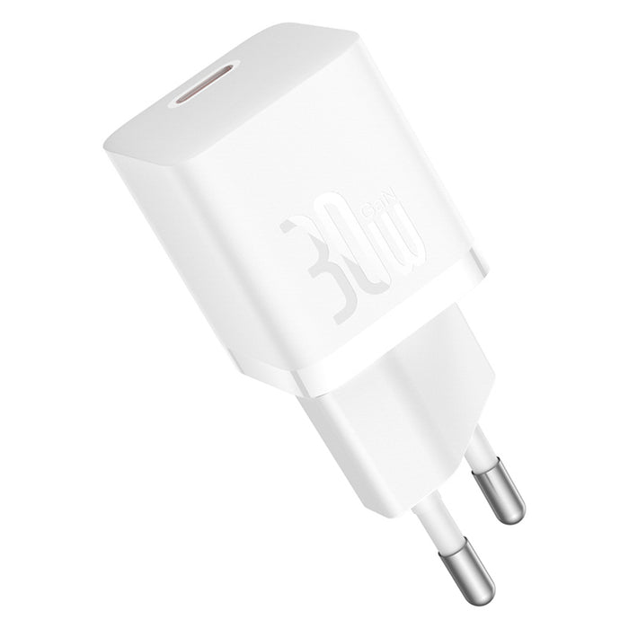 Baseus GaN5 30W USB-C Mini Wall Charger - White
