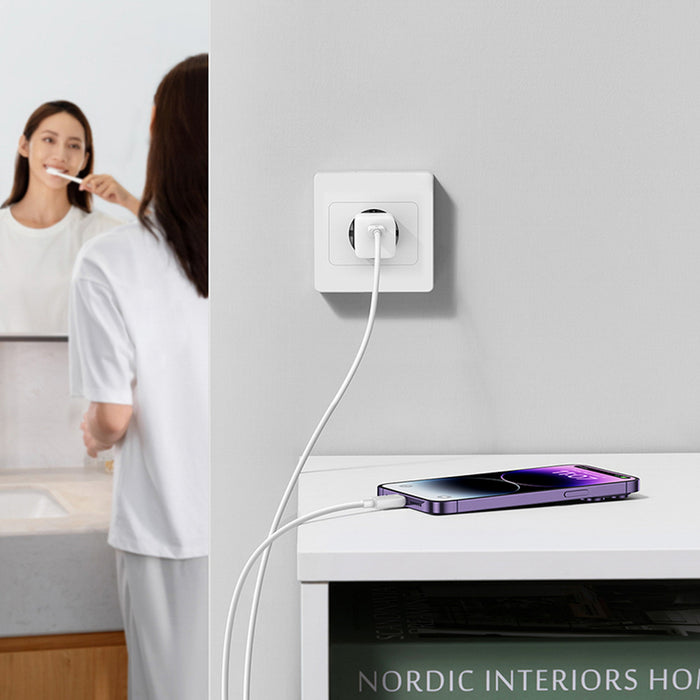 Baseus GaN5 30W USB-C Mini Wall Charger - White