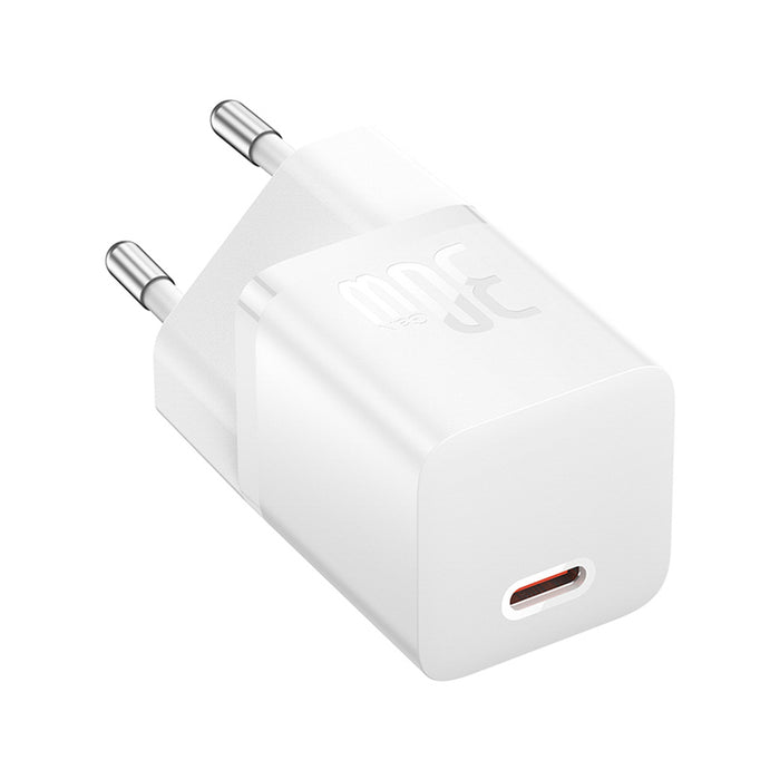 Baseus GaN5 30W USB-C Mini Wall Charger - White