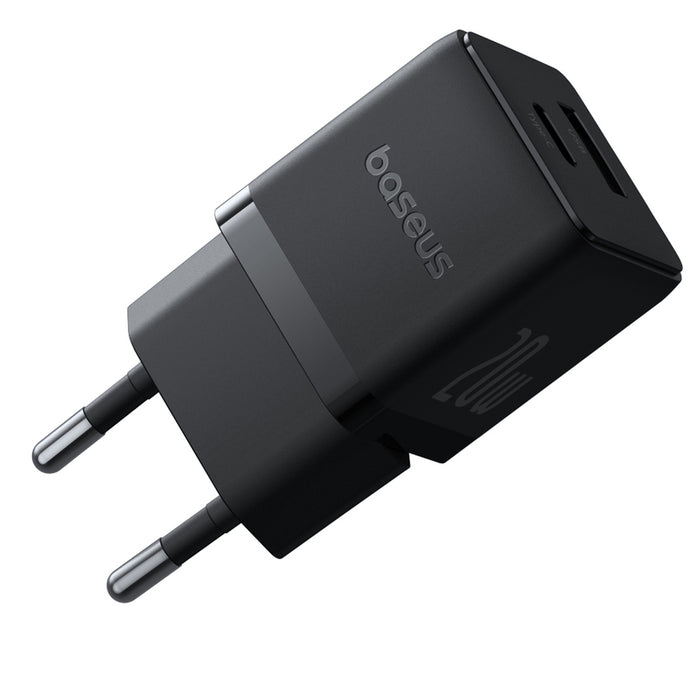 Baseus Palm 20W USB-C USB-A Wall Charger - Black