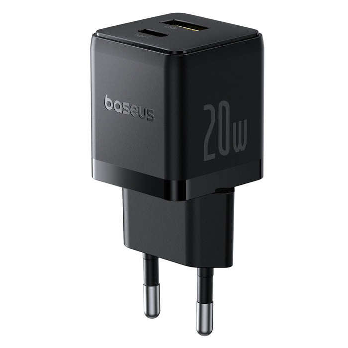 Baseus Palm 20W USB-C USB-A Wall Charger - Black