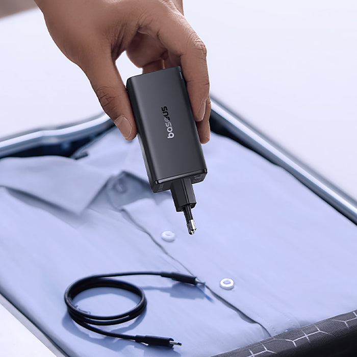Baseus GaN6 Pro Charger 100W 2 x USB-C 2 x USB-A with Black USB-C Cable 100W 1m - Black