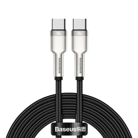 Cable USB-C to USB-C Baseus Cafule, 100W, 2m (black)