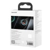 Baseus Golden Contactor Pro Car Charger 2x USB, 40W (gray) +  Cable USB to USB-C 1m (black)