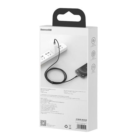 Baseus Tungsten Gold Cable USB to iP 2.4A 2m (black)