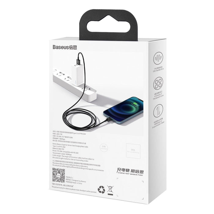 Baseus Superior Series Cable USB to iP 2.4A 1m (black)