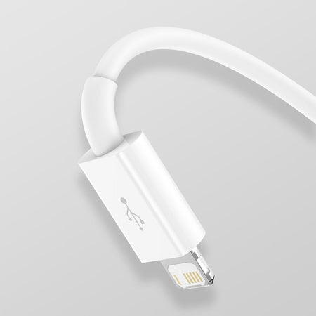 USB cable 3in1 Baseus Superior Series, USB to micro USB / USB-C / Lightning, 3.5A, 1.5m (white)
