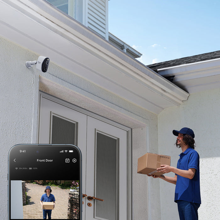 Baseus Security N1 2K Outdoor Camera Set 3x Camera + Base Station - White