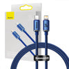 Baseus Crystal cable USB-C to Lightning, 20W, 1.2m (blue)