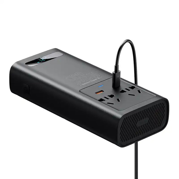 Baseus car power inverter 150W 12V / 500W 220V (EU and CN plug) black (CGNB000101)