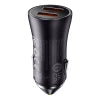 Baseus Golden Contactor Max car charger, 2x USB, 60W (gray)