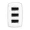 Baseus Compact Quick Charger, 3x USB, 17W (White)