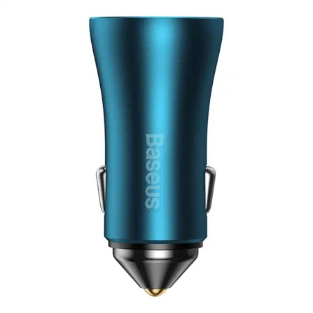 Baseus Golden Contactor Pro car charger, 2x USB-C, 40W (blue)