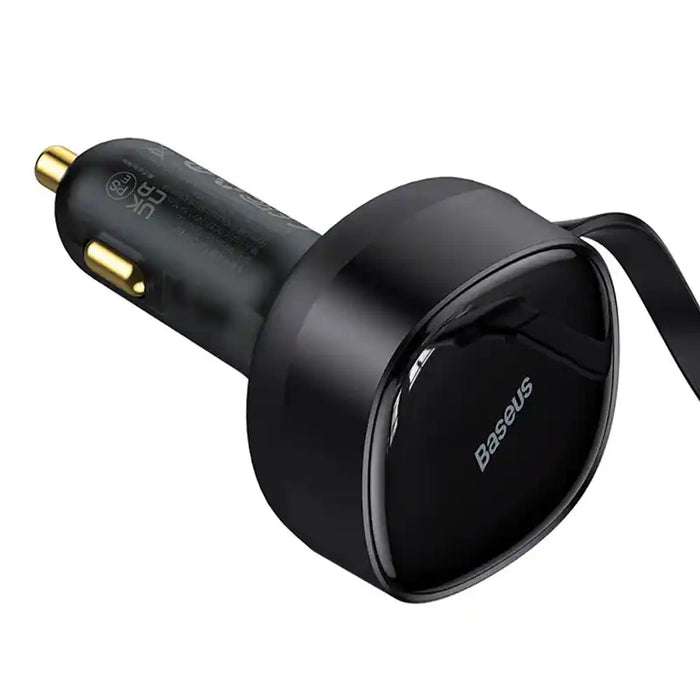 Car Charger Baseus Enjoyment with cable USB-C + Lightning 3A, 30W (Black)