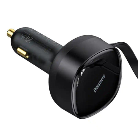 Car Charger Baseus Enjoyment with cable USB-C + Lightning 3A, 30W (Black)
