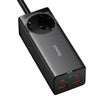 Baseus GaN3 Pro wall charger / powerstrip 2xUSB + 2xUSB-C + AC, 100W (black)