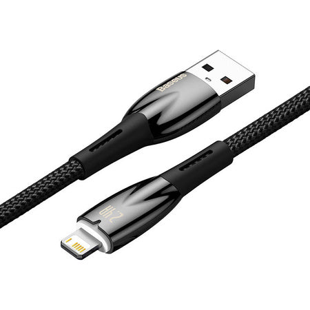 USB cable for Lightning Baseus Glimmer Series, 2.4A, 2m (Black)