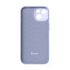 Baseus Liquid Silica Gel Case for iPhone 14 Plus (lavender)+ tempered glass + cleaning kit