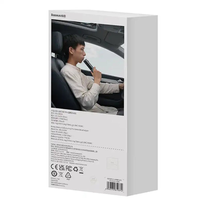 Electronic Breathalyzer Baseus SafeJourney Pro (Grey)