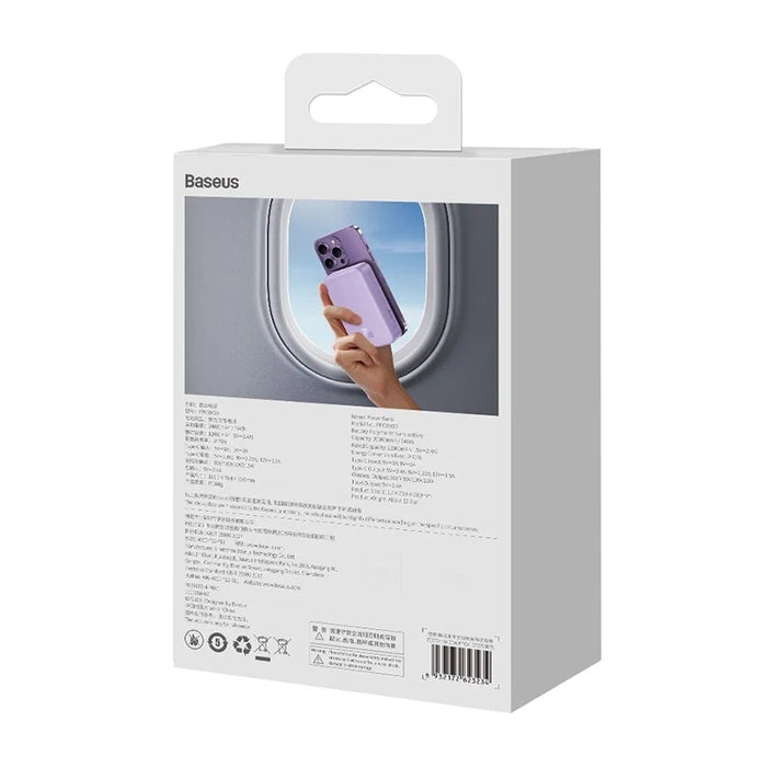 Powerbank Baseus Magnetic Mini 20000mAh, USB-C  20W MagSafe (purple)