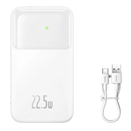 Powerbank Baseus Comet 10000mAh, 22.5W (white)