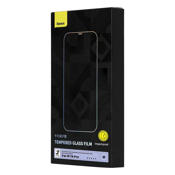 Tempered glass with eye protection filter Baseus Crystal Series iPhone 14 PRO