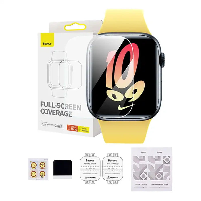 Baseus 40mm Protective Film for AP Watch 4/5/6/SE/SE 2, Clear