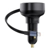 Car Charger Baseus Enjoyment Pro with cable USB-C, 60W (Black)