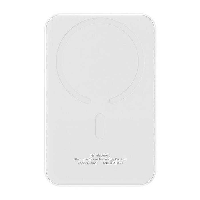 Magnetic Mini Powerbank Baseus 5000mAh, USB-C 20W (white)