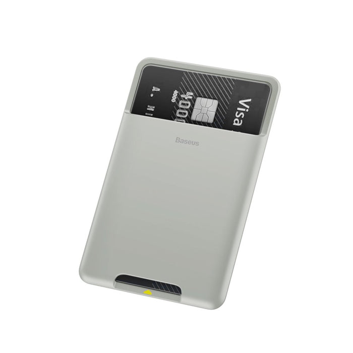 Baseus self-adhesive card case for phone documents gray (ACKD-B0G)