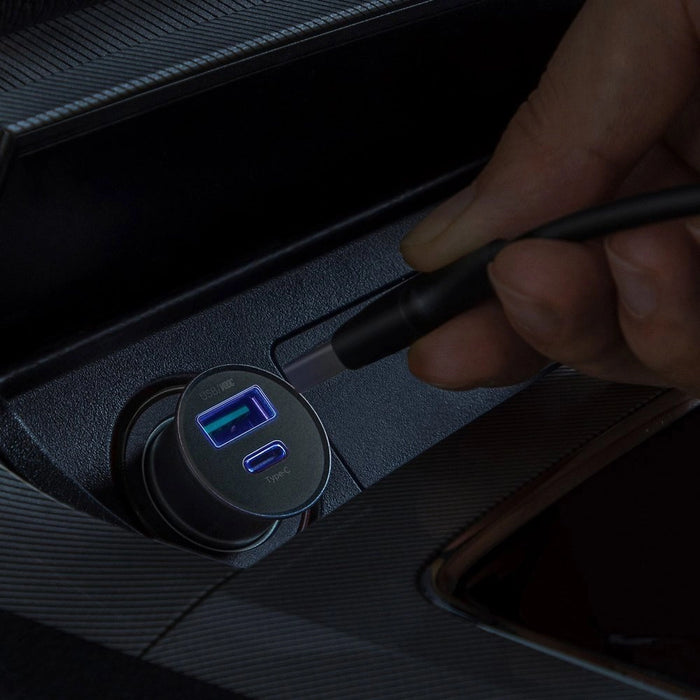 Baseus PPS smart car charger USB / USB Type C 30 W Quick Charge 4.0 QC4+ Power Delivery 3.0 VOOC SCP AFC MTKPE black (CCYS-C01)