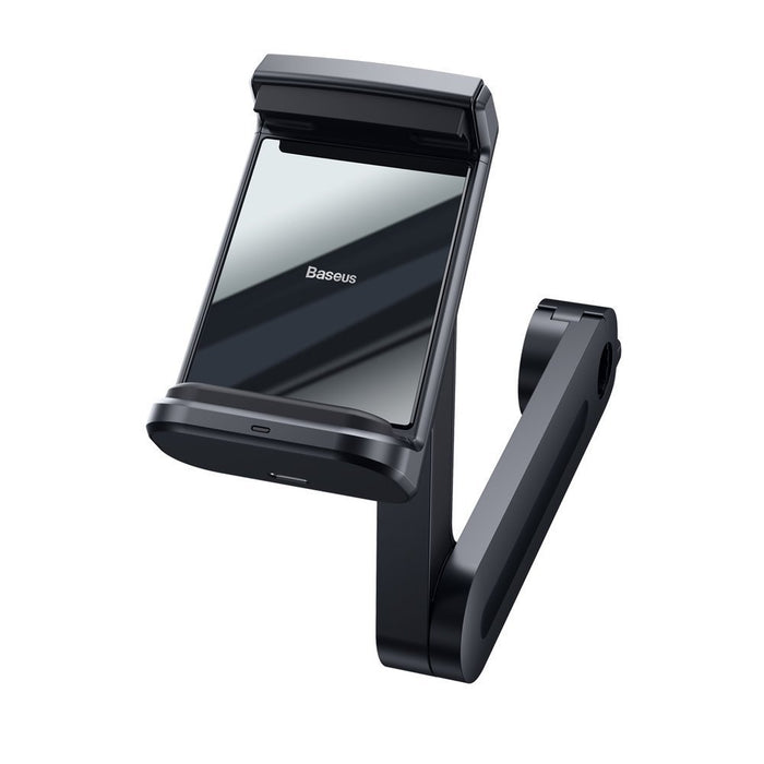 Baseus WXHZ-01 Qi Wireless Charger 15W Car Headrest Holder - Black