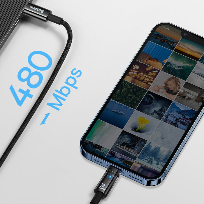 Baseus CATS000003 Lightning - USB-C cable 20W 480Mb/s 1m - blue