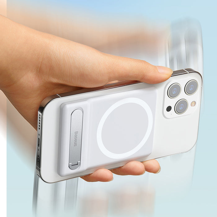Baseus folding stand with magnetic holder white (LUXZ010002)