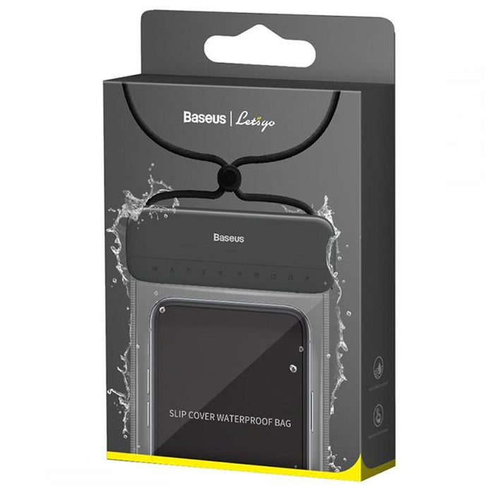 Baseus Universal waterproof case Let`s go Slip Cover, Grey+Black