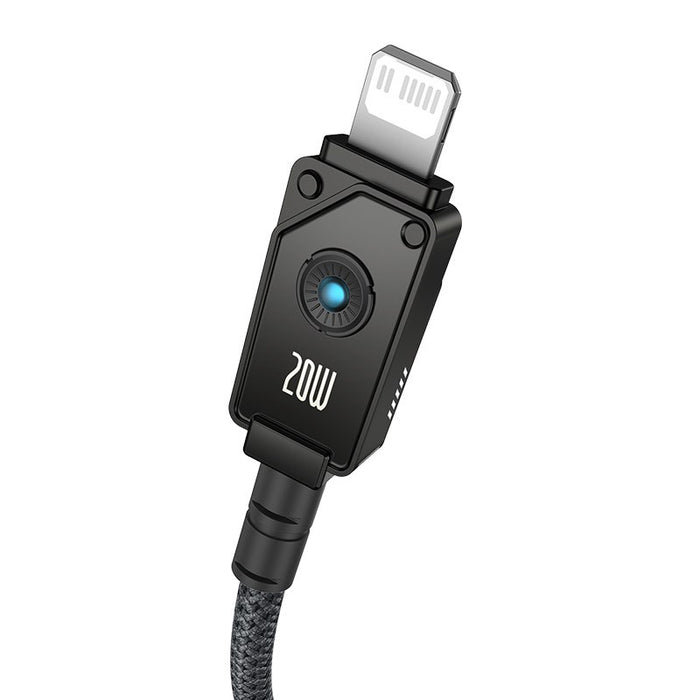 Baseus Unbreakable USB C to iP cable 2 m 20 W Black