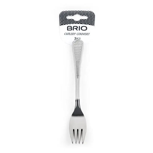 BASIC FOOD FORK 3 PCS BRIO - Аксесоари за сервиране и прибори за хранене<<<Домашни потреби<<<Кухня<<<Praktiker