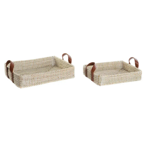 Basket set DKD Home Decor Natural Fibre Natural Urban 41 x 32 x 9 cm - Баня<<<Дом Градина<<<BigBuy&&&Аксесоари и