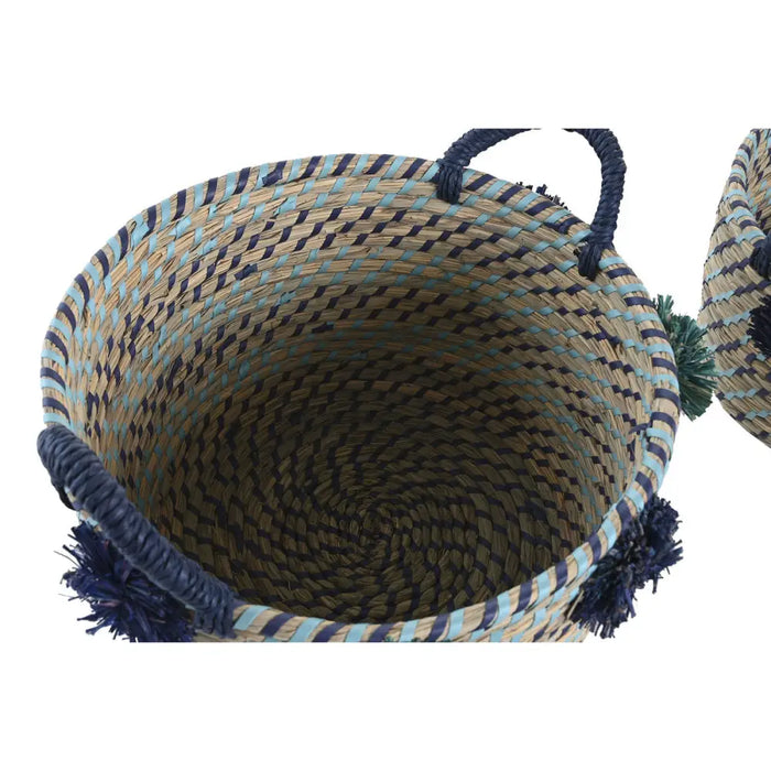 Basket set DKD Home Decor polypropylene Pompoms 46 x 44 x 34 cm - Баня<<<Дом Градина<<<BigBuy&&&Аксесоари и