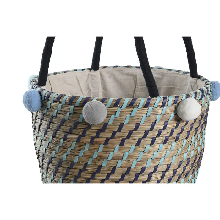 Basket set DKD Home Decor Pompoms 43 x 43 x 43 cm - Баня<<<Дом Градина<<<BigBuy&&&Аксесоари и кранчета<<<Баня<<<Дом