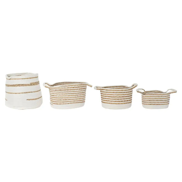 Basket set DKD Home Decor Seagrass Boho 36 x 36 x 34 cm - Баня<<<Дом Градина<<<BigBuy&&&Аксесоари и